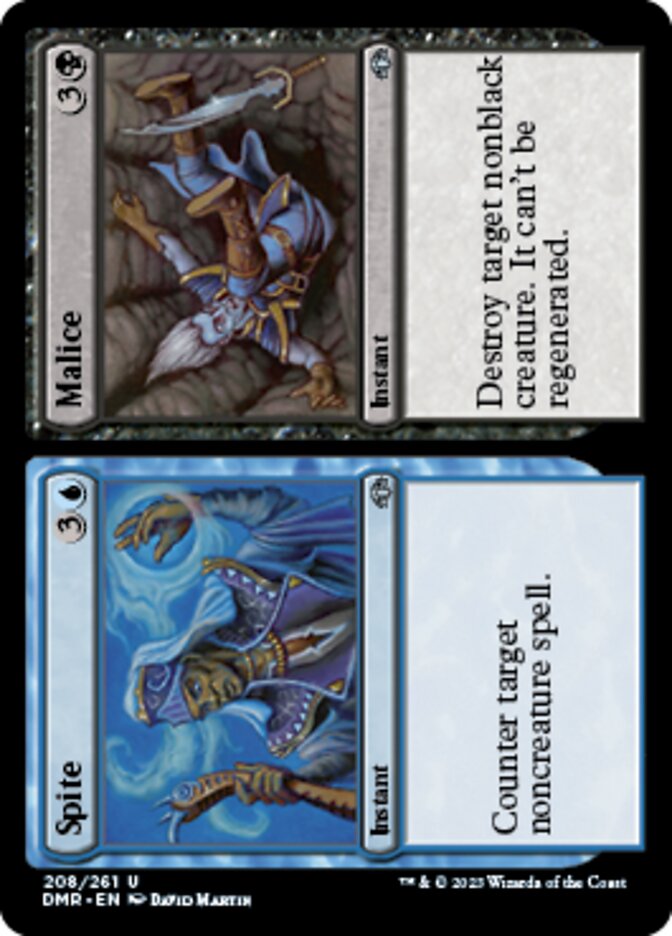 Spite // Malice [Dominaria Remastered] | Jomio and Rueliete's Cards and Comics