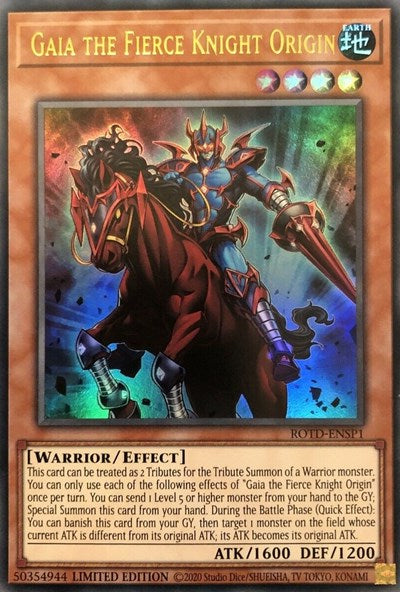 Gaia the Fierce Knight Origin [ROTD-ENSP1] Ultra Rare | Jomio and Rueliete's Cards and Comics
