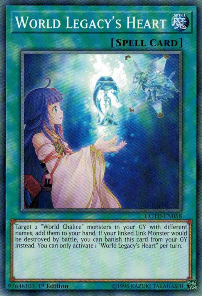 World Legacy's Heart [COTD-EN058] Common | Jomio and Rueliete's Cards and Comics