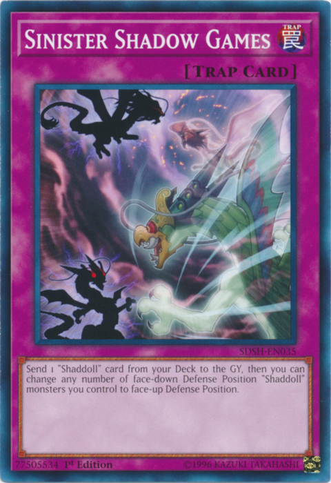 Sinister Shadow Games [SDSH-EN035] Common | Jomio and Rueliete's Cards and Comics