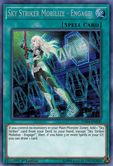 Sky Striker Mobilize - Engage! [DASA-EN030] Secret Rare | Jomio and Rueliete's Cards and Comics