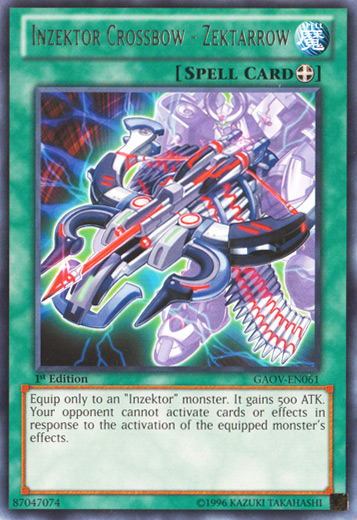Inzektor Crossbow - Zektarrow [GAOV-EN061] Rare | Jomio and Rueliete's Cards and Comics