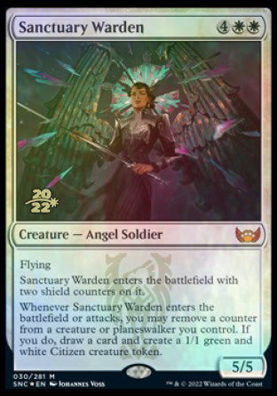 Sanctuary Warden [Streets of New Capenna Prerelease Promos] | Jomio and Rueliete's Cards and Comics