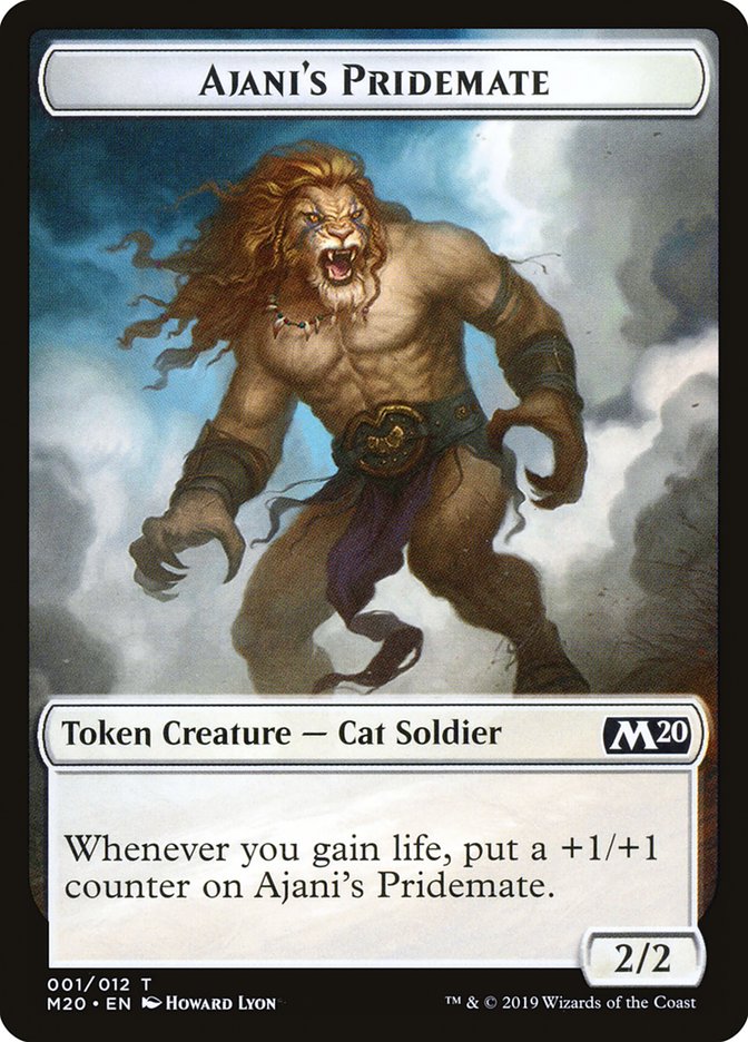 Ajani's Pridemate Token [Core Set 2020 Tokens] | Jomio and Rueliete's Cards and Comics