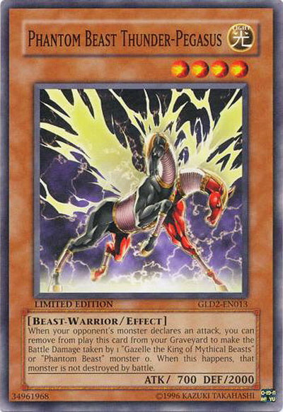 Phantom Beast Thunder-Pegasus [GLD2-EN013] Common | Jomio and Rueliete's Cards and Comics