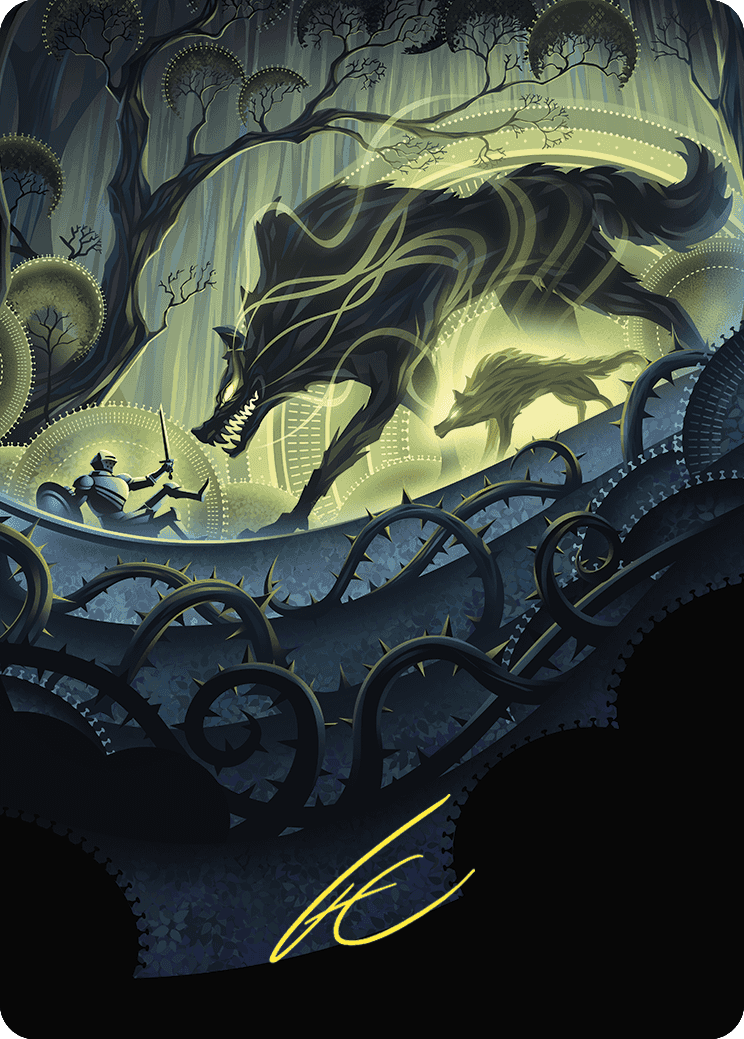 Unnatural Growth Art Card (Gold-Stamped Signature) [Wilds of Eldraine Art Series] | Jomio and Rueliete's Cards and Comics