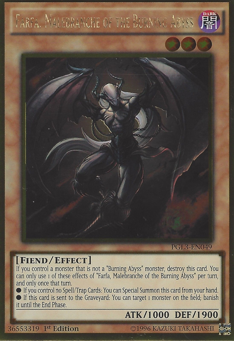 Farfa, Malebranche of the Burning Abyss [PGL3-EN049] Gold Rare | Jomio and Rueliete's Cards and Comics