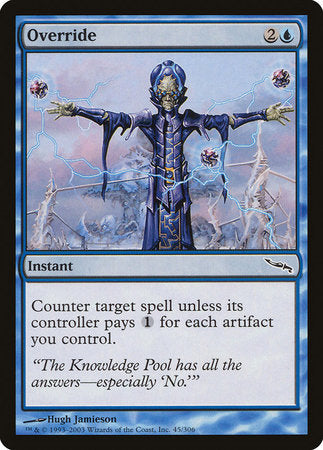 Override [Mirrodin] | Jomio and Rueliete's Cards and Comics