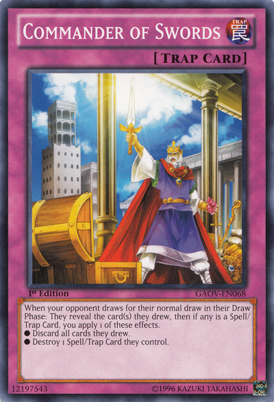 Commander of Swords [GAOV-EN068] Common | Jomio and Rueliete's Cards and Comics