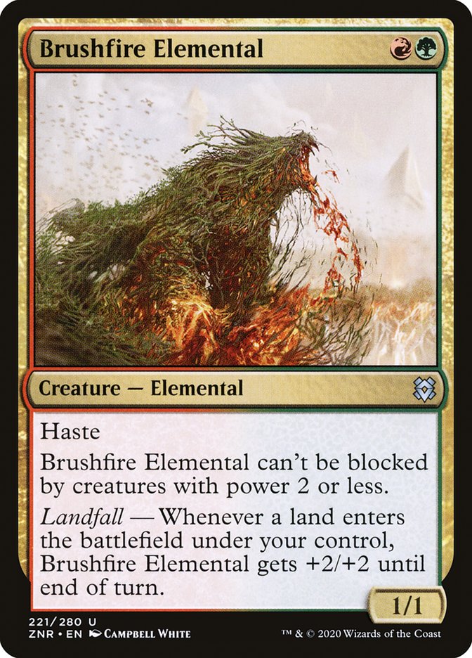 Brushfire Elemental [Zendikar Rising] | Jomio and Rueliete's Cards and Comics