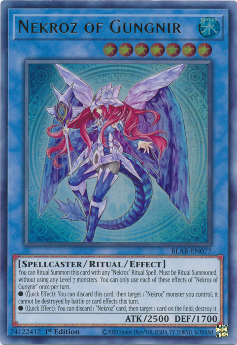Nekroz of Gungnir [BLAR-EN077] Ultra Rare | Jomio and Rueliete's Cards and Comics