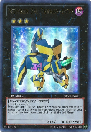 Number 34: Terror-Byte [GENF-EN041] Ultra Rare | Jomio and Rueliete's Cards and Comics