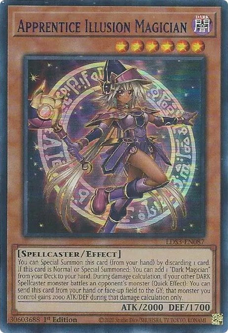 Apprentice Illusion Magician (Blue) [LDS3-EN087] Ultra Rare | Jomio and Rueliete's Cards and Comics