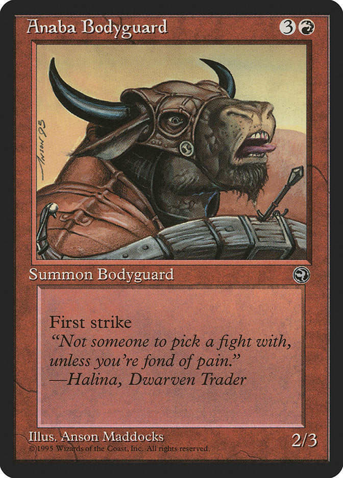 Anaba Bodyguard (Halina Flavor Text) [Homelands] | Jomio and Rueliete's Cards and Comics