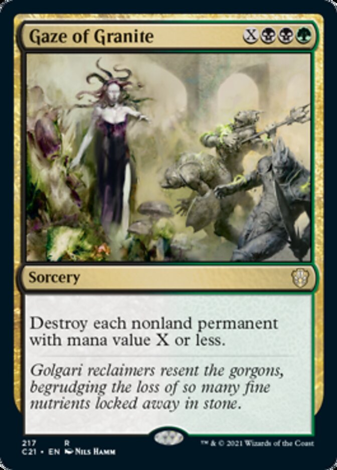 Gaze of Granite [Commander 2021] | Jomio and Rueliete's Cards and Comics