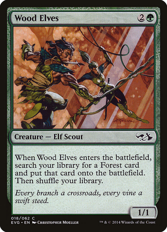 Wood Elves (Elves vs. Goblins) [Duel Decks Anthology] | Jomio and Rueliete's Cards and Comics