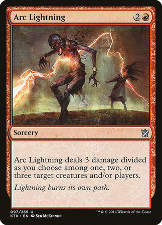 Arc Lightning [Khans of Tarkir] | Jomio and Rueliete's Cards and Comics