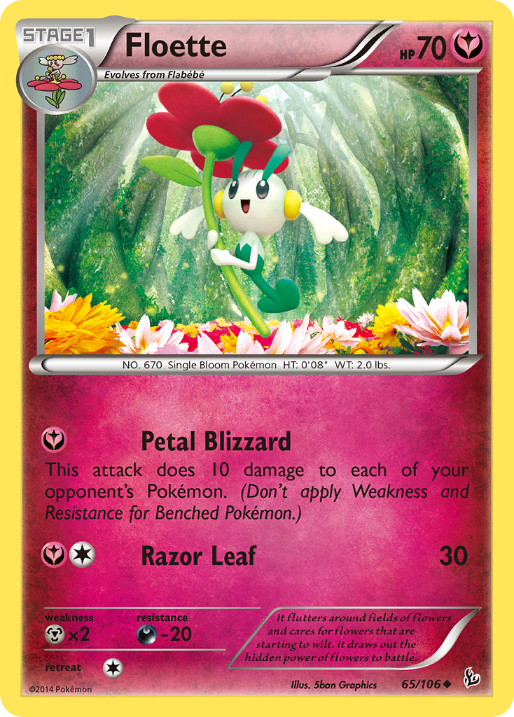 Floette (65/106) [XY: Flashfire] | Jomio and Rueliete's Cards and Comics