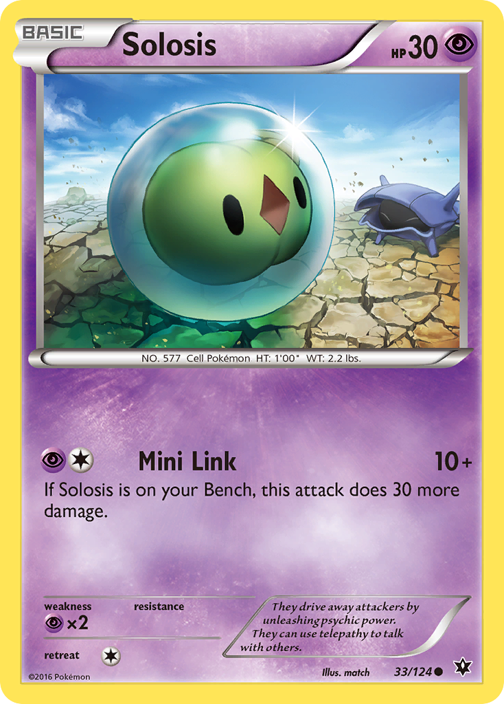 Solosis (33/124) [XY: Fates Collide] | Jomio and Rueliete's Cards and Comics