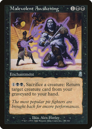 Malevolent Awakening [Odyssey] | Jomio and Rueliete's Cards and Comics