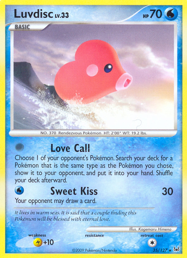 Luvdisc (35/127) [Platinum: Base Set] | Jomio and Rueliete's Cards and Comics