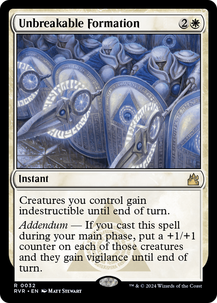 Unbreakable Formation [Ravnica Remastered] | Jomio and Rueliete's Cards and Comics