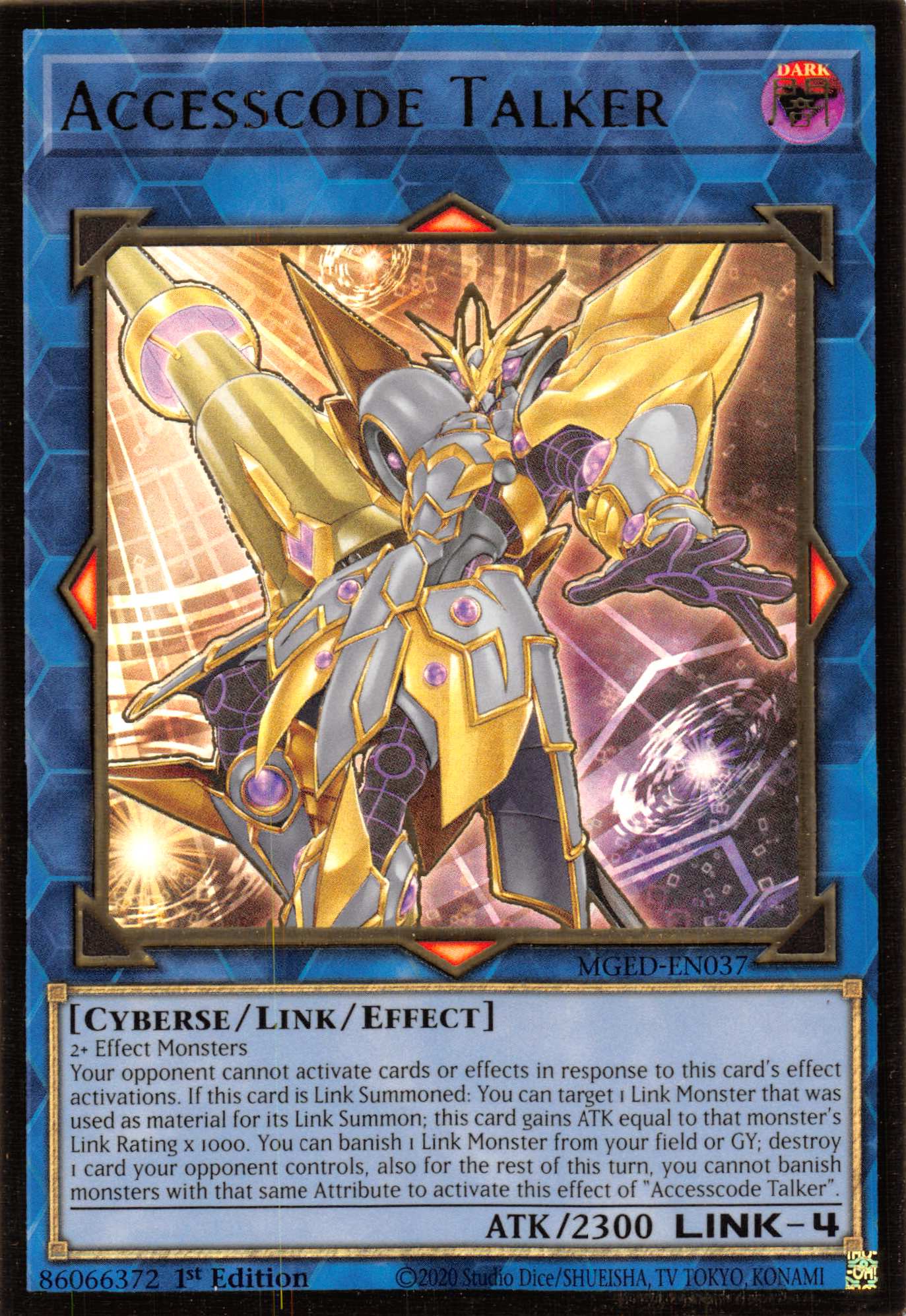 Accesscode Talker [MGED-EN037] Gold Rare | Jomio and Rueliete's Cards and Comics