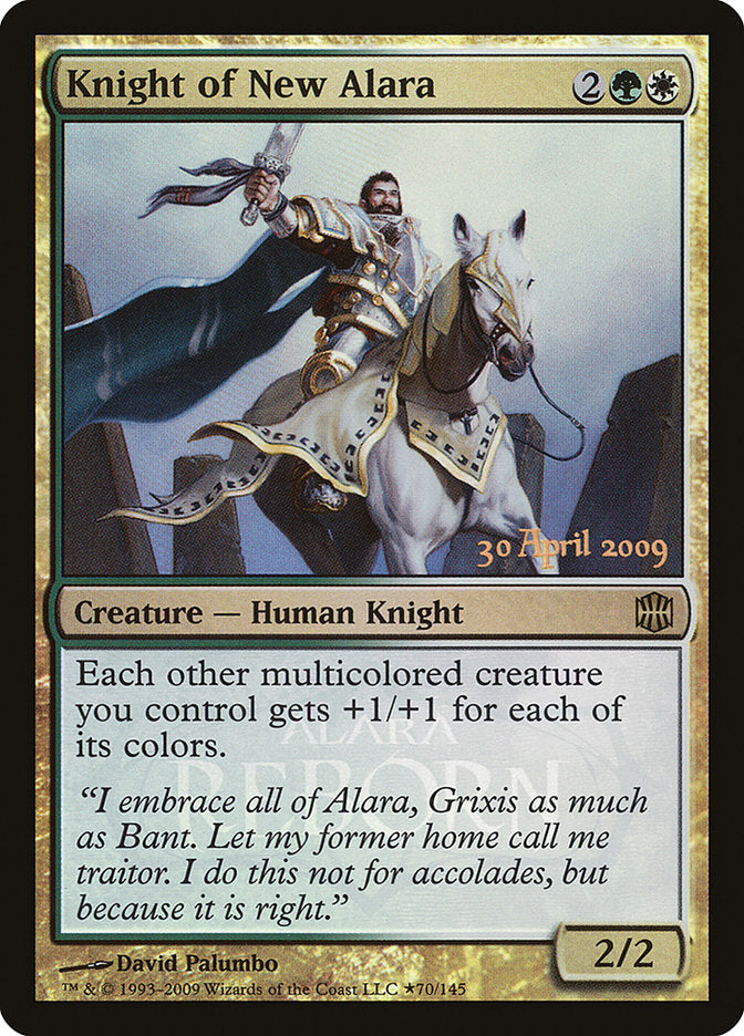 Knight of New Alara (Launch) [Alara Reborn Promos] | Jomio and Rueliete's Cards and Comics