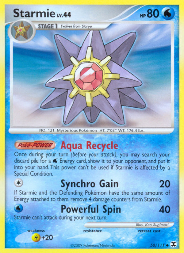 Starmie (50/111) [Platinum: Rising Rivals] | Jomio and Rueliete's Cards and Comics