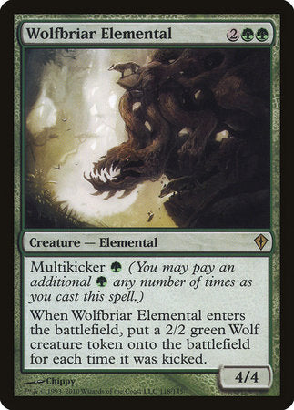 Wolfbriar Elemental [Worldwake] | Jomio and Rueliete's Cards and Comics