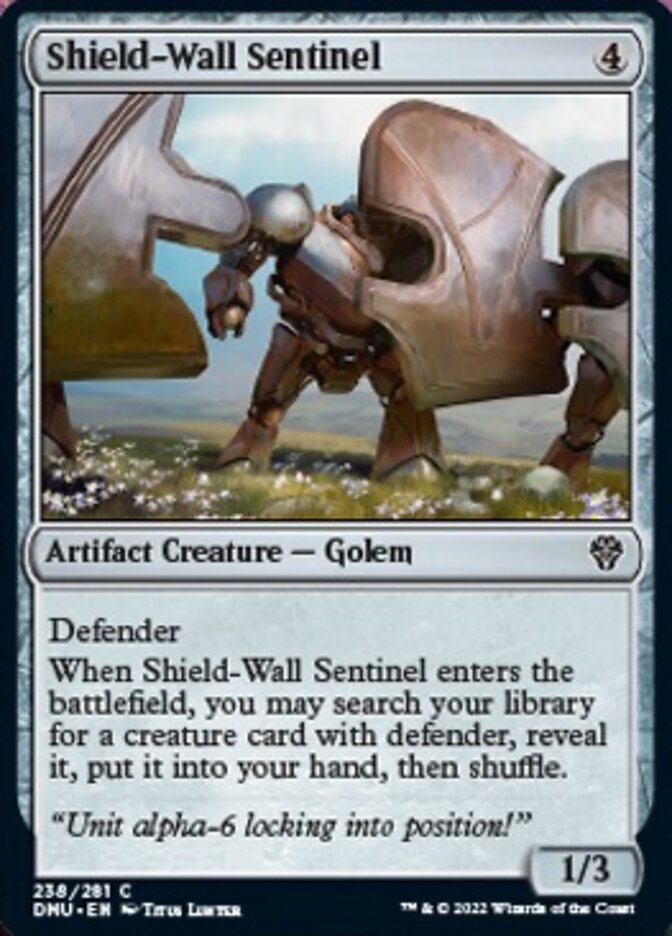 Shield-Wall Sentinel [Dominaria United] | Jomio and Rueliete's Cards and Comics