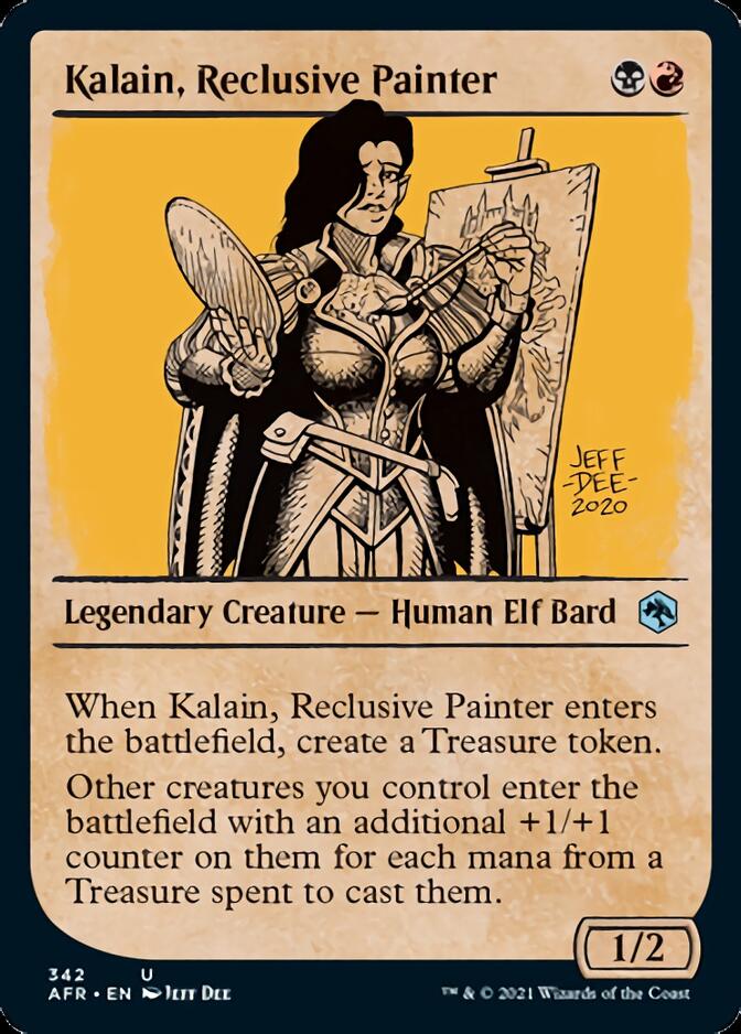 Kalain, Reclusive Painter (Showcase) [Dungeons & Dragons: Adventures in the Forgotten Realms] | Jomio and Rueliete's Cards and Comics