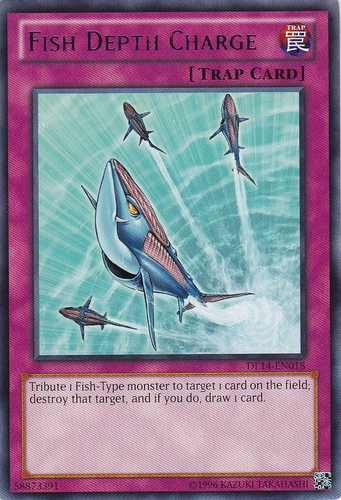 Fish Depth Charge (Blue) [DL14-EN018] Rare | Jomio and Rueliete's Cards and Comics