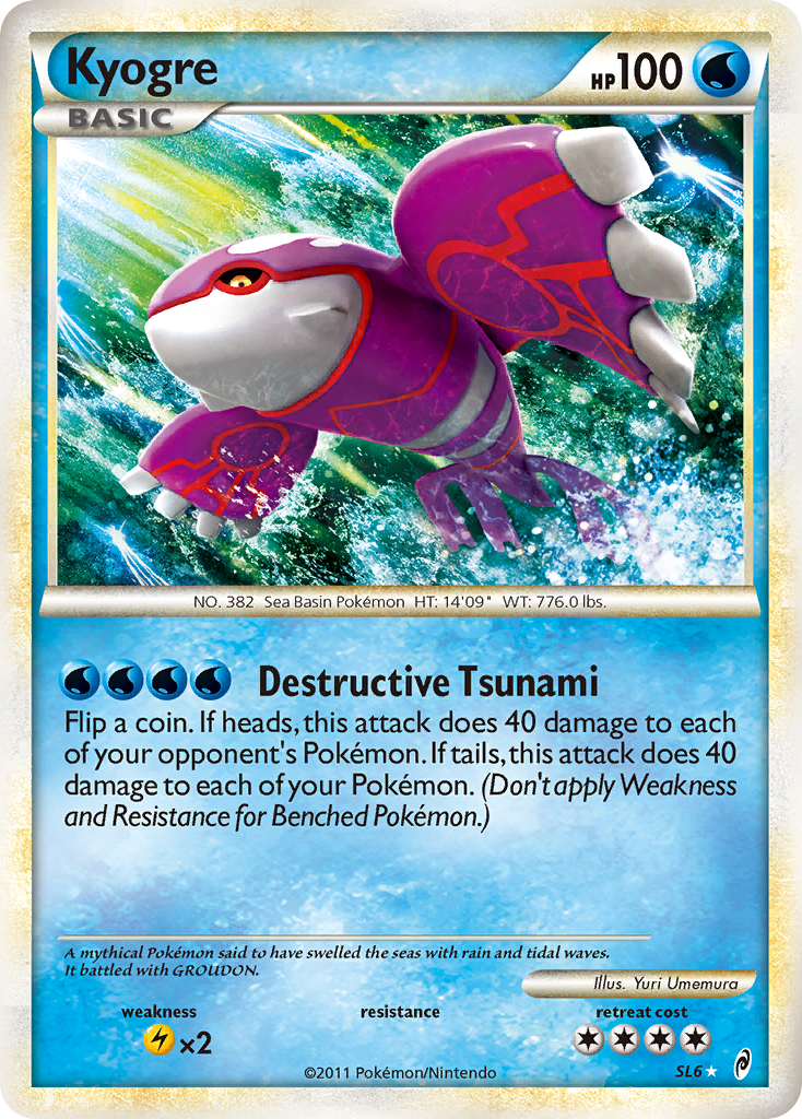 Kyogre (SL6) [HeartGold & SoulSilver: Call of Legends] | Jomio and Rueliete's Cards and Comics