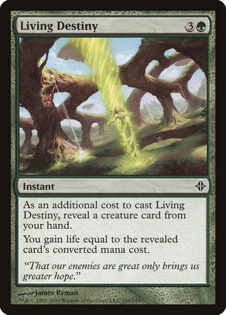 Living Destiny [Rise of the Eldrazi] | Jomio and Rueliete's Cards and Comics