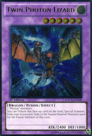 Twin Photon Lizard (UTR) [ORCS-EN039] Ultimate Rare | Jomio and Rueliete's Cards and Comics