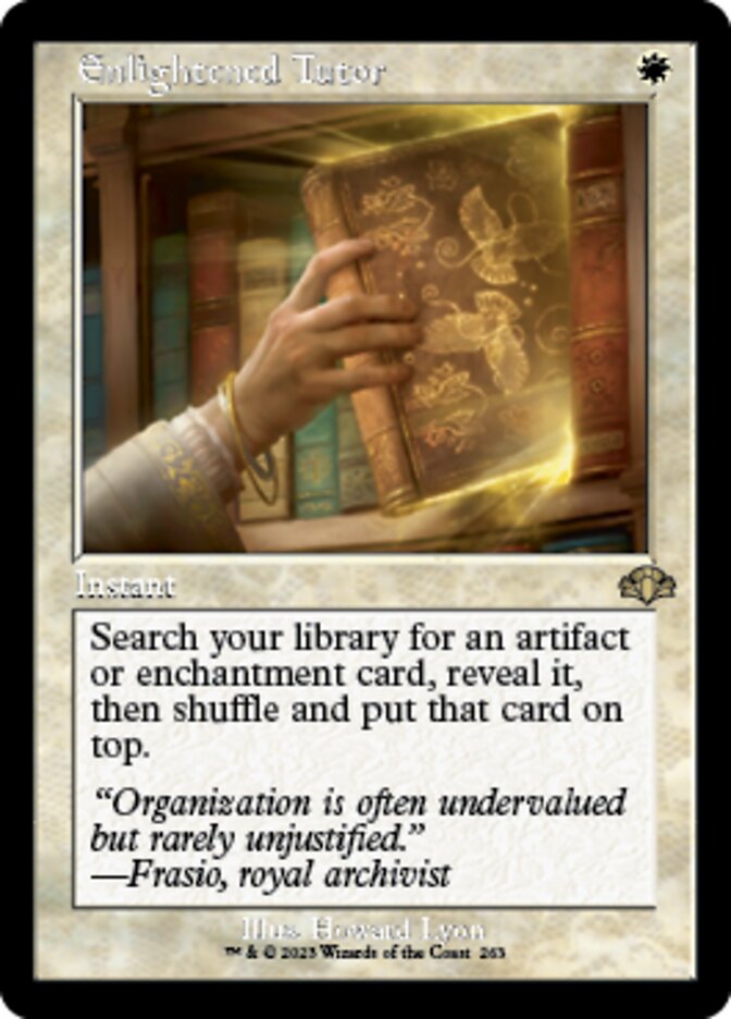 Enlightened Tutor (Retro) [Dominaria Remastered] | Jomio and Rueliete's Cards and Comics