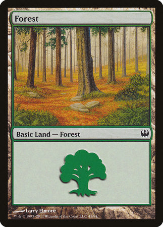 Forest (45) [Duel Decks: Knights vs. Dragons] | Jomio and Rueliete's Cards and Comics