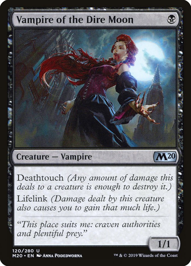 Vampire of the Dire Moon [Core Set 2020] | Jomio and Rueliete's Cards and Comics