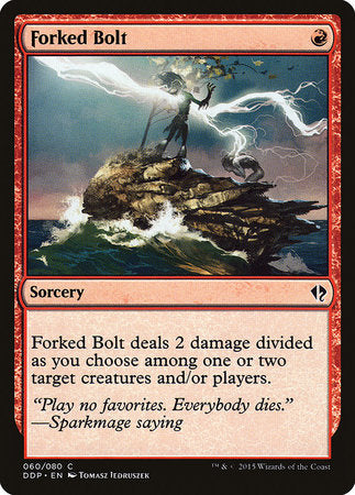 Forked Bolt [Duel Decks: Zendikar vs. Eldrazi] | Jomio and Rueliete's Cards and Comics