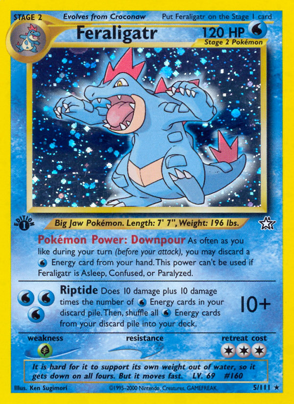 Feraligatr (5/111) [Neo Genesis 1st Edition] | Jomio and Rueliete's Cards and Comics