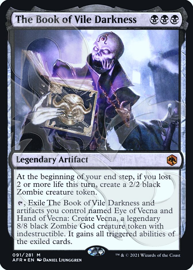 The Book of Vile Darkness (Ampersand Promo) [Dungeons & Dragons: Adventures in the Forgotten Realms Promos] | Jomio and Rueliete's Cards and Comics