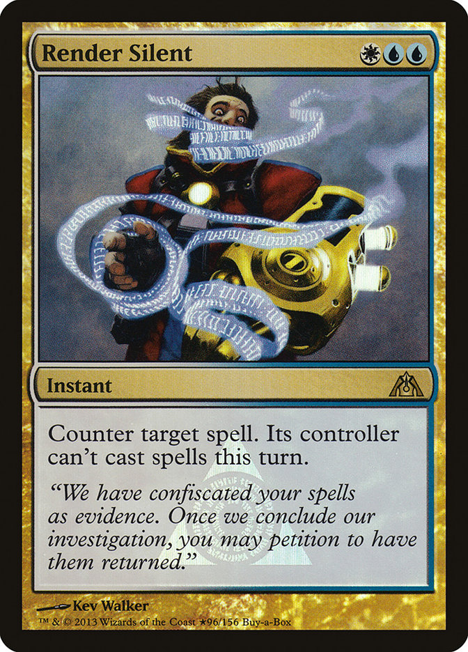 Render Silent (Buy-A-Box) [Dragon's Maze Promos] | Jomio and Rueliete's Cards and Comics