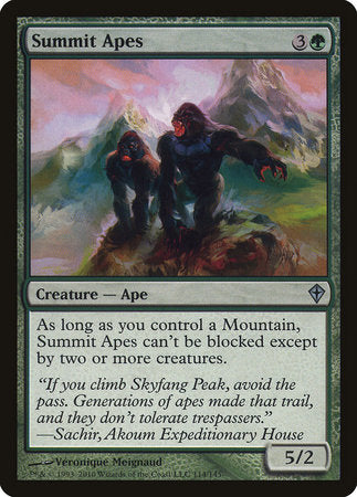Summit Apes [Worldwake] | Jomio and Rueliete's Cards and Comics