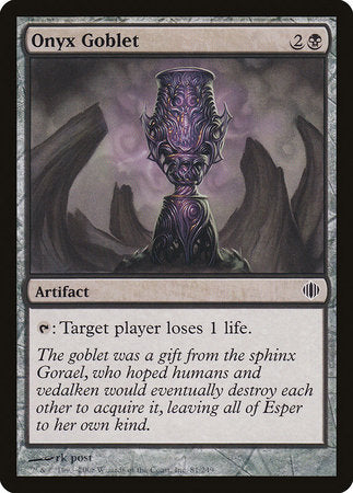 Onyx Goblet [Shards of Alara] | Jomio and Rueliete's Cards and Comics