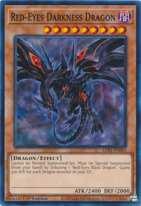 Red-Eyes Darkness Dragon [LDS1-EN003] Common | Jomio and Rueliete's Cards and Comics