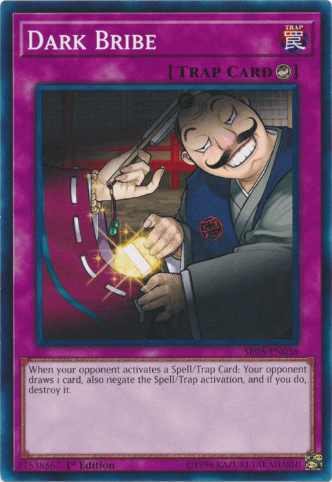 Dark Bribe [SR05-EN036] Common | Jomio and Rueliete's Cards and Comics