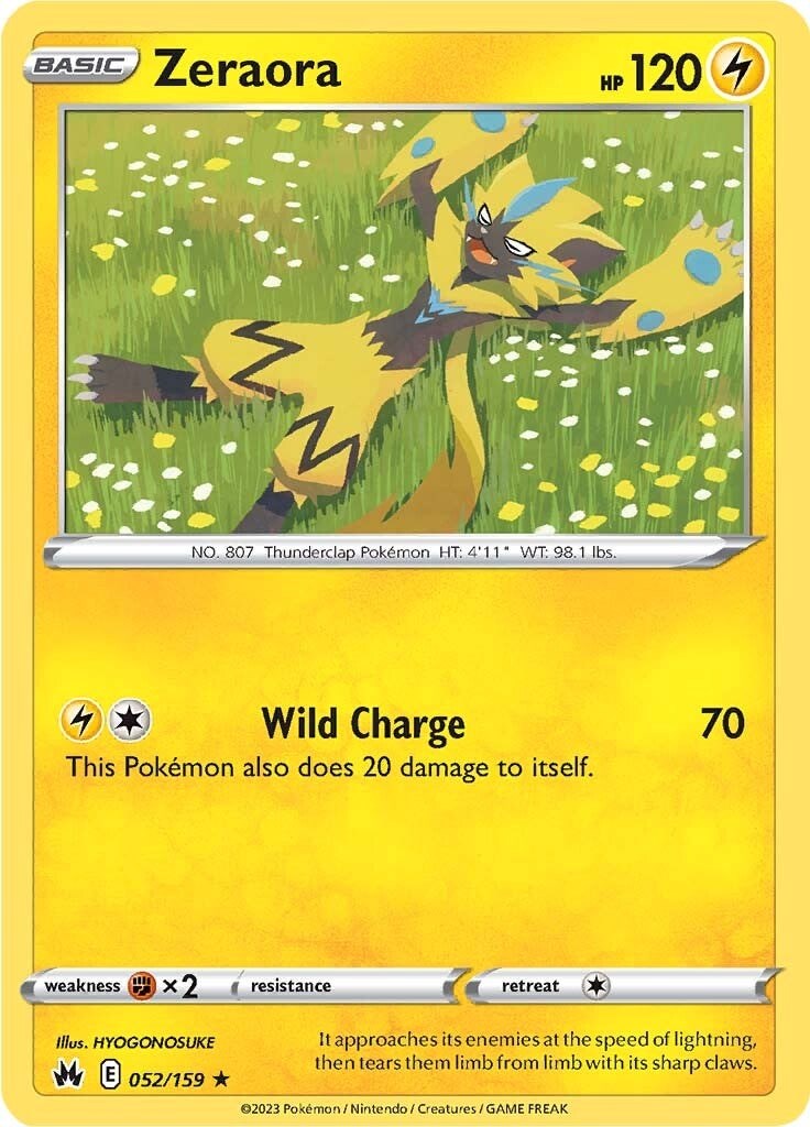 Zeraora (052/159) [Sword & Shield: Crown Zenith] | Jomio and Rueliete's Cards and Comics