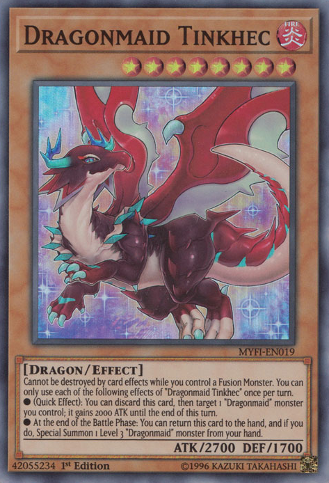 Dragonmaid Tinkhec [MYFI-EN019] Super Rare | Jomio and Rueliete's Cards and Comics
