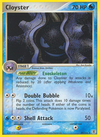 Cloyster (20/112) [EX: FireRed & LeafGreen] | Jomio and Rueliete's Cards and Comics